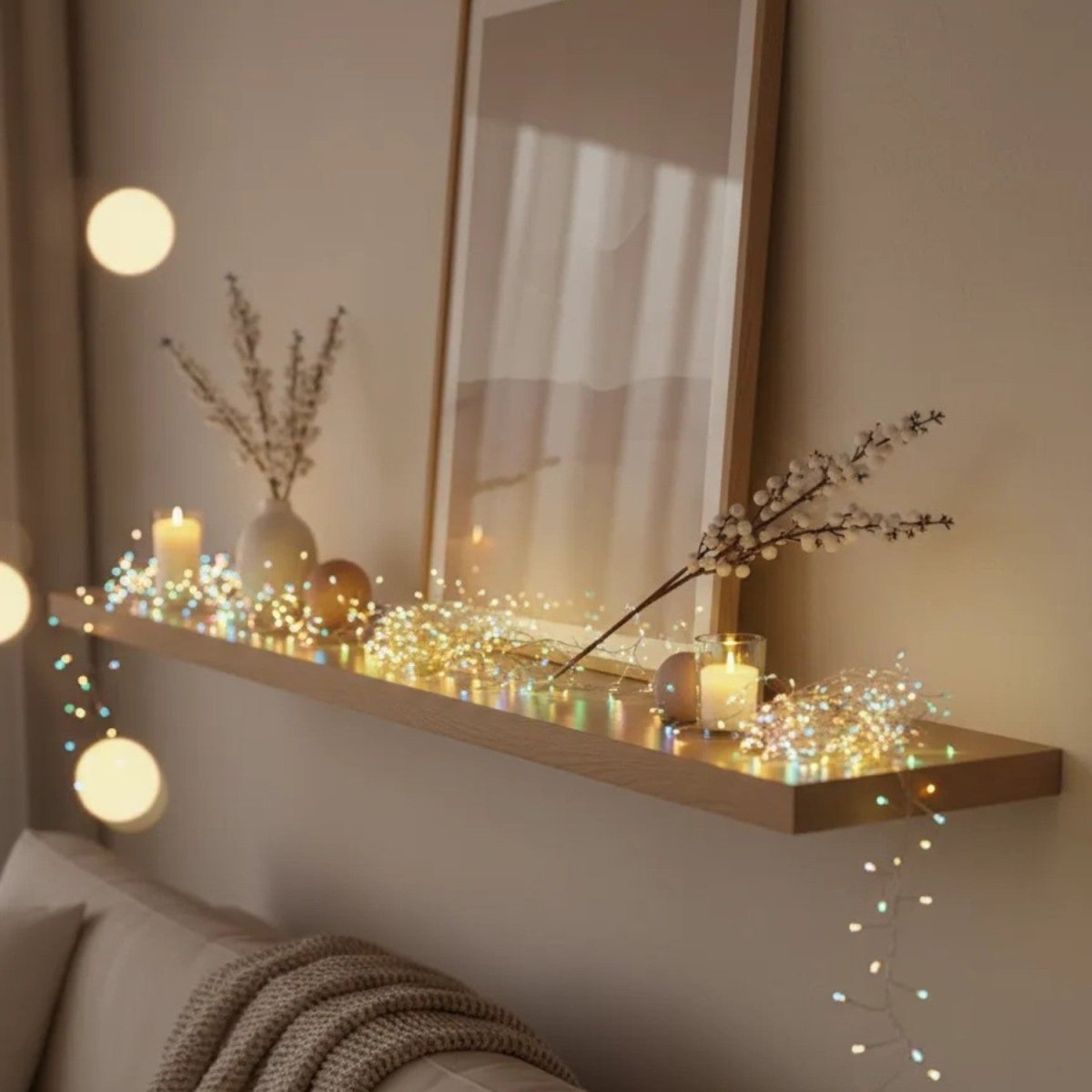 Flexible LED String Lights with Warm Glow