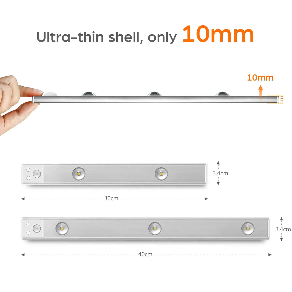 Rechargeable LED Under Cabinet Motion Sensor Light