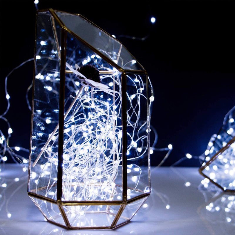 100 LED Waterproof Solar String Lights with 8 Lighting Modes