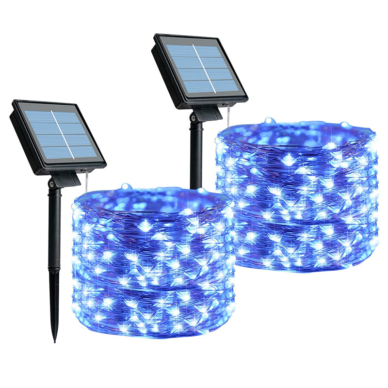 100 LED Waterproof Solar String Lights with 8 Lighting Modes