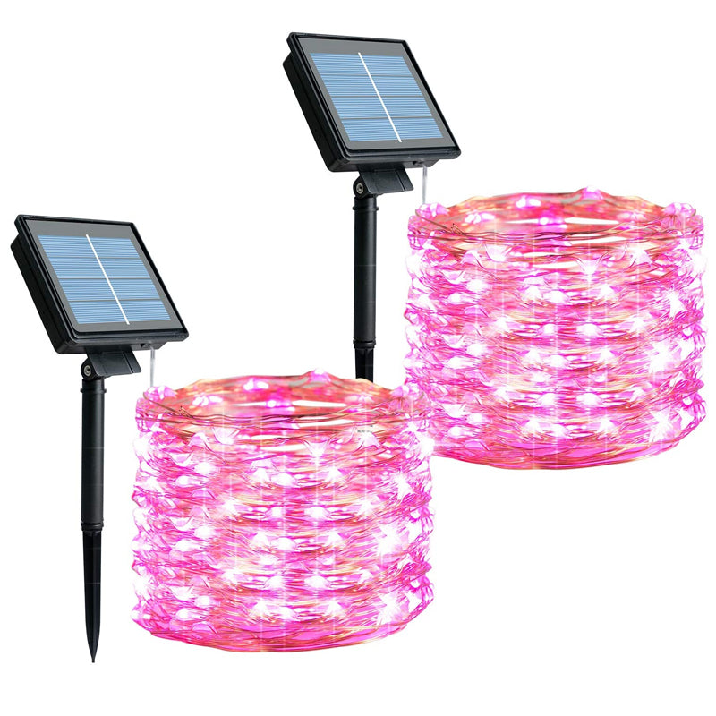 100 LED Waterproof Solar String Lights with 8 Lighting Modes