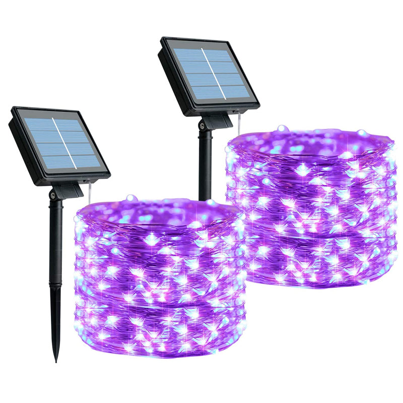 100 LED Waterproof Solar String Lights with 8 Lighting Modes