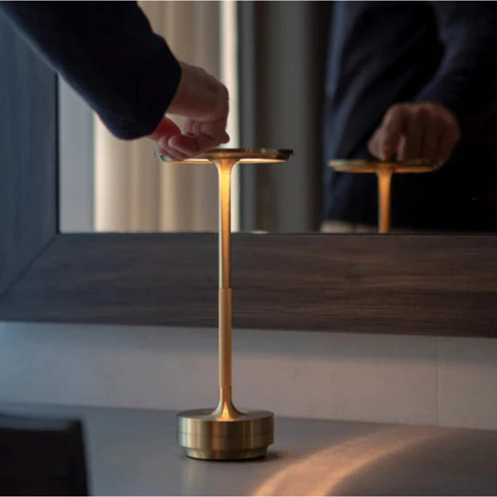 Wireless LED Table Lamp with Touch Control and Adjustable Brightness