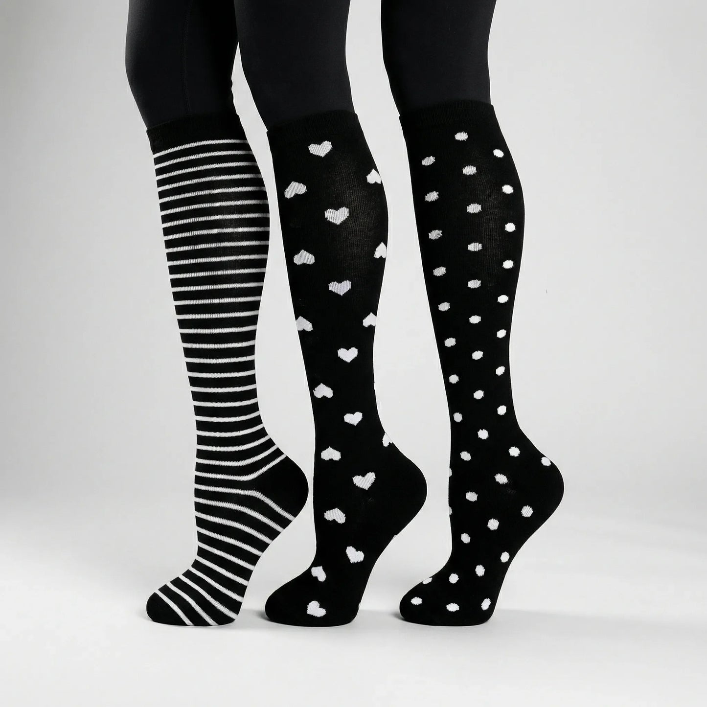 Graduated Compression Knee Socks for Swelling and Fatigue Relief