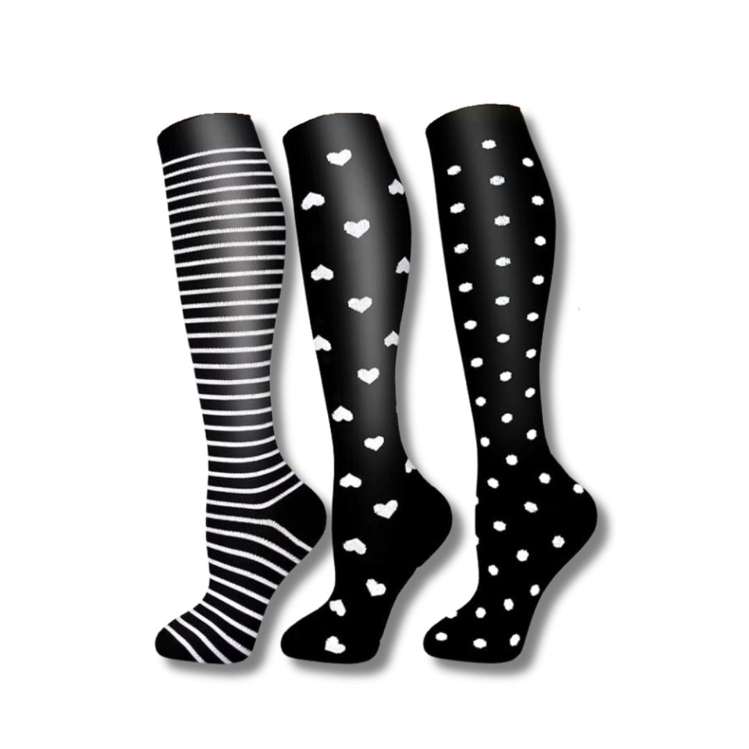 Graduated Compression Knee Socks for Swelling and Fatigue Relief