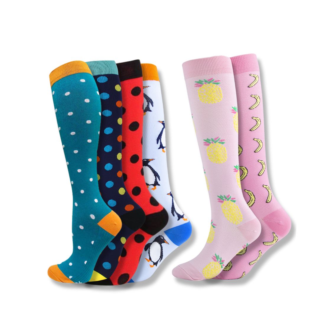 Graduated Compression Knee Socks for Swelling and Fatigue Relief
