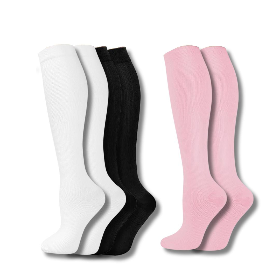 Graduated Compression Knee Socks for Swelling and Fatigue Relief