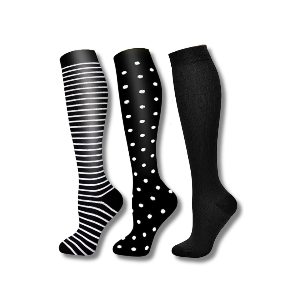 Graduated Compression Knee Socks for Swelling and Fatigue Relief