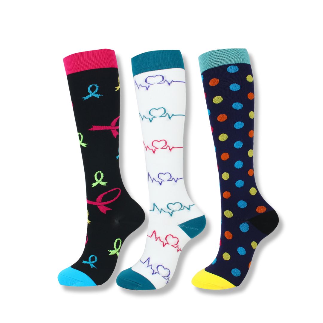 Graduated Compression Knee Socks for Swelling and Fatigue Relief