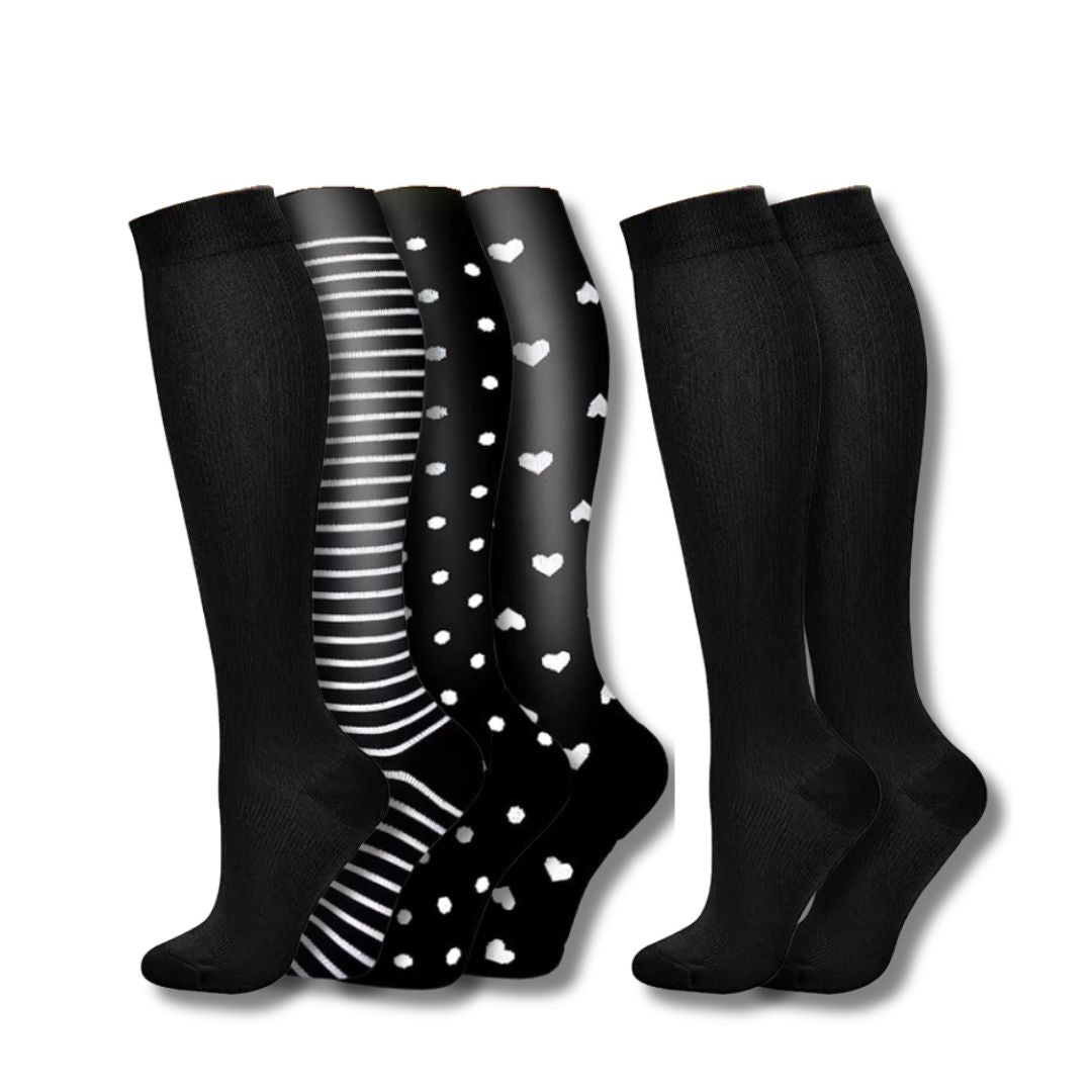 Graduated Compression Knee Socks for Swelling and Fatigue Relief