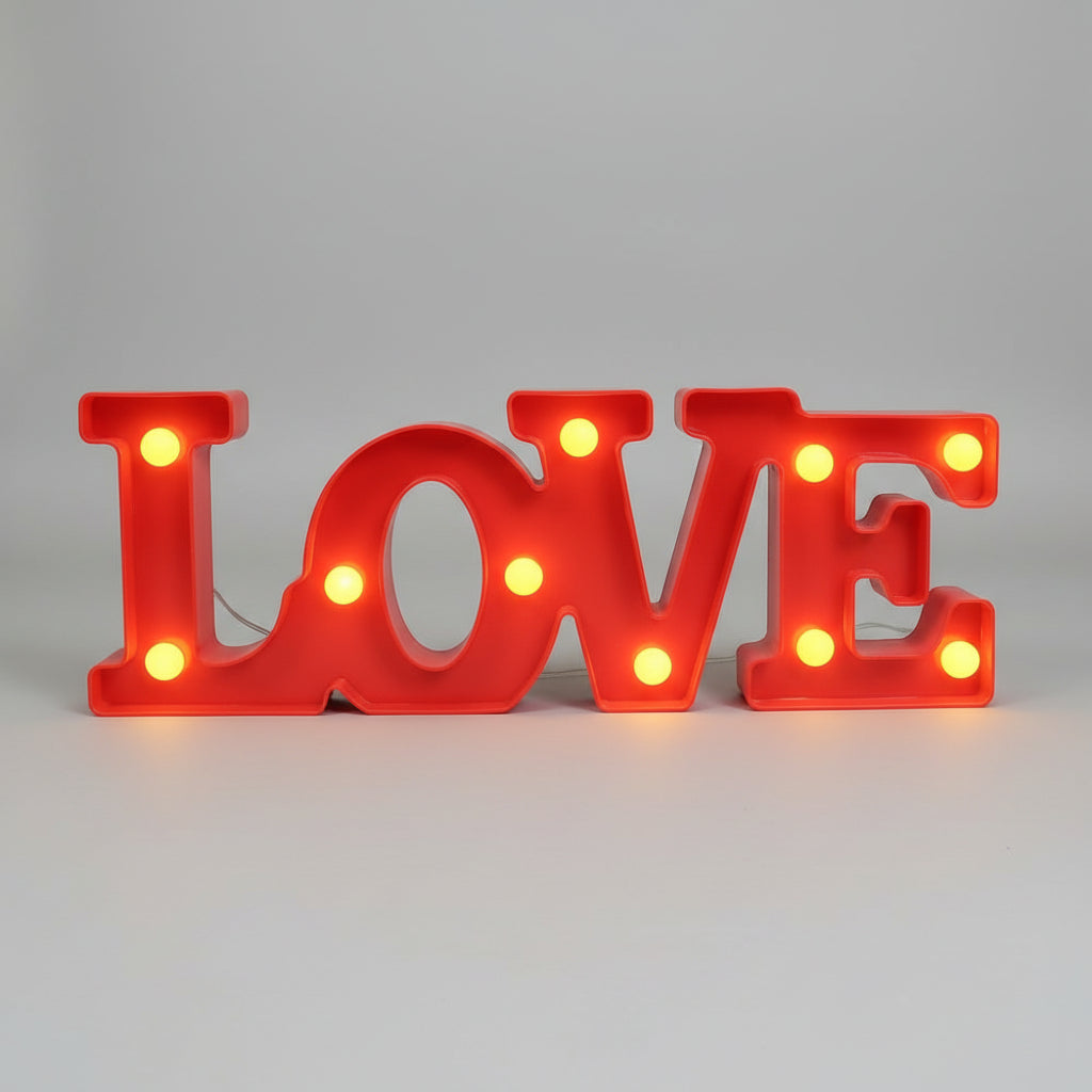 Letter Glowing Decorative Lamp for Romantic Ambiance
