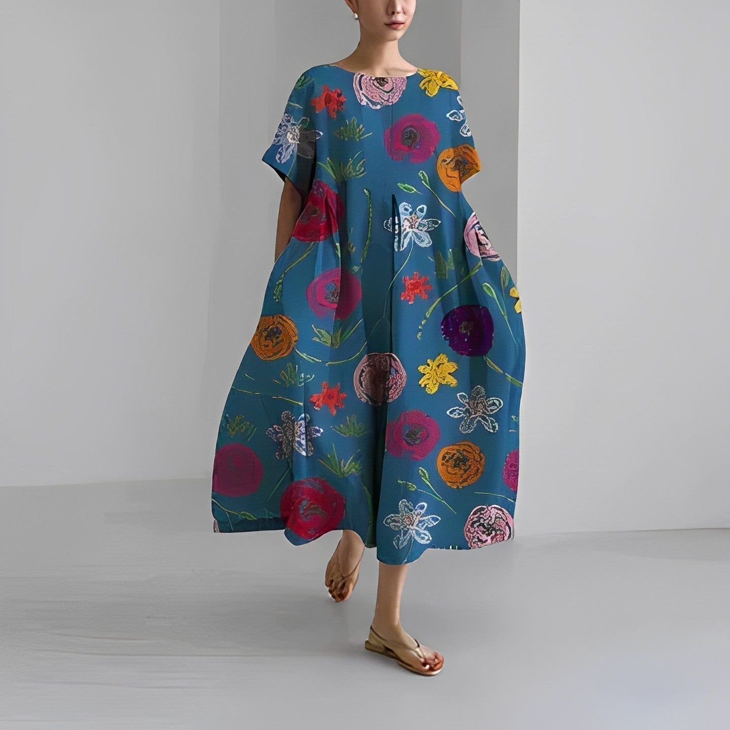 Women's Flowy Summer Maxi Dress