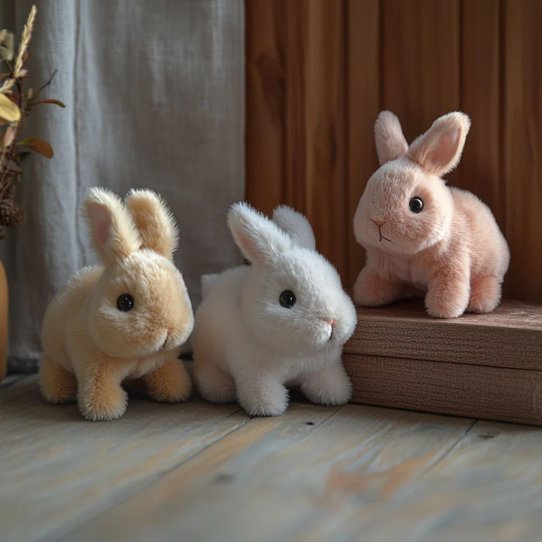 Realistic Soft Plush Bunny Toy for Kids