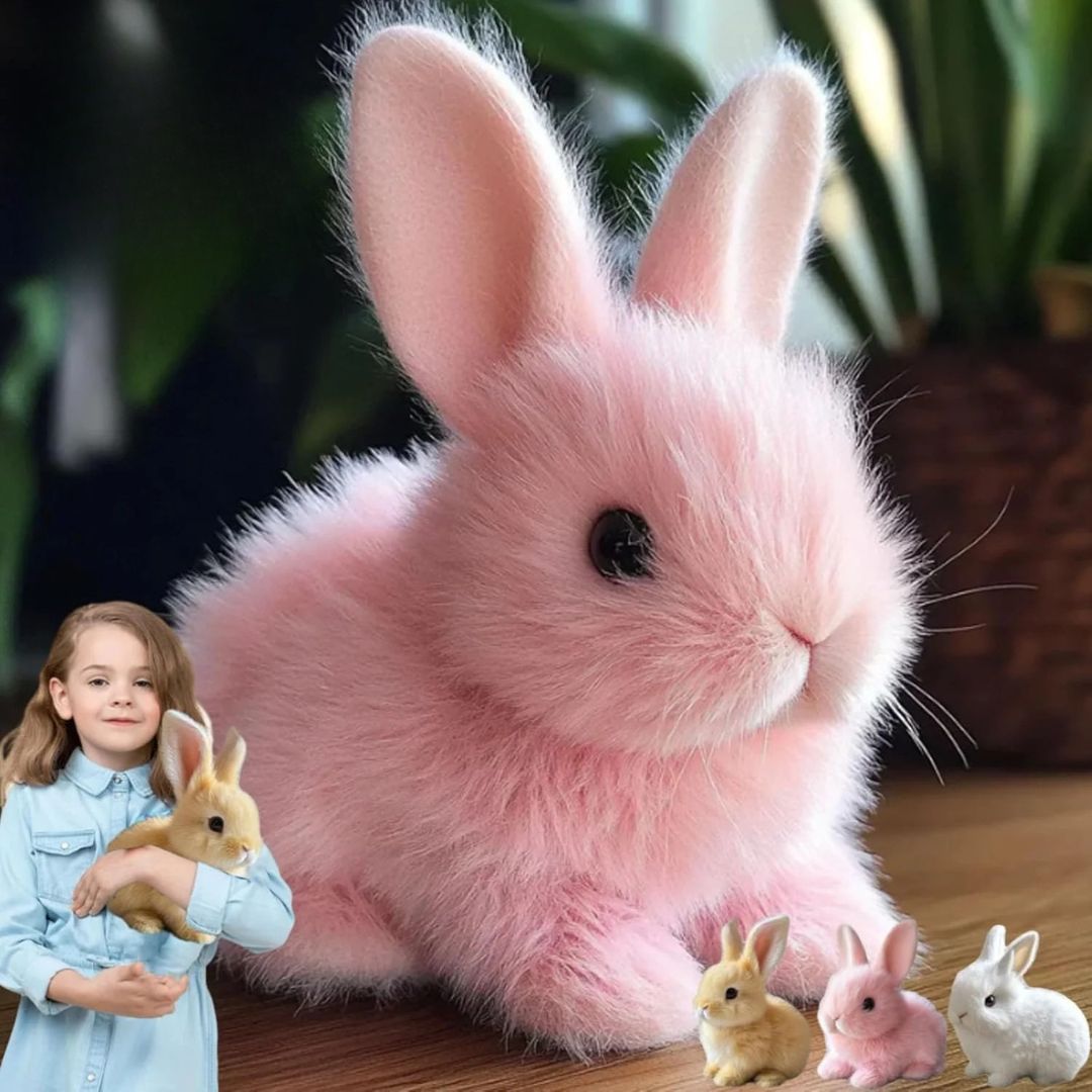 Realistic Soft Plush Bunny Toy for Kids