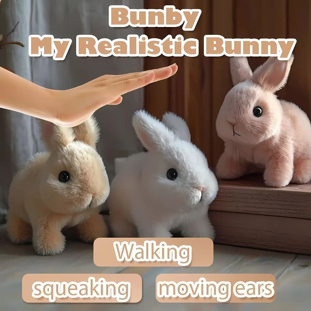 Realistic Soft Plush Bunny Toy for Kids