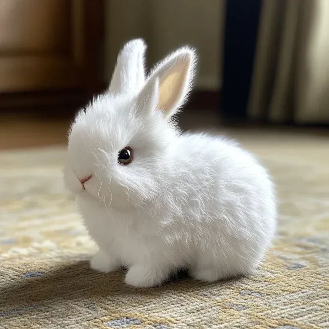 Realistic Soft Plush Bunny Toy for Kids
