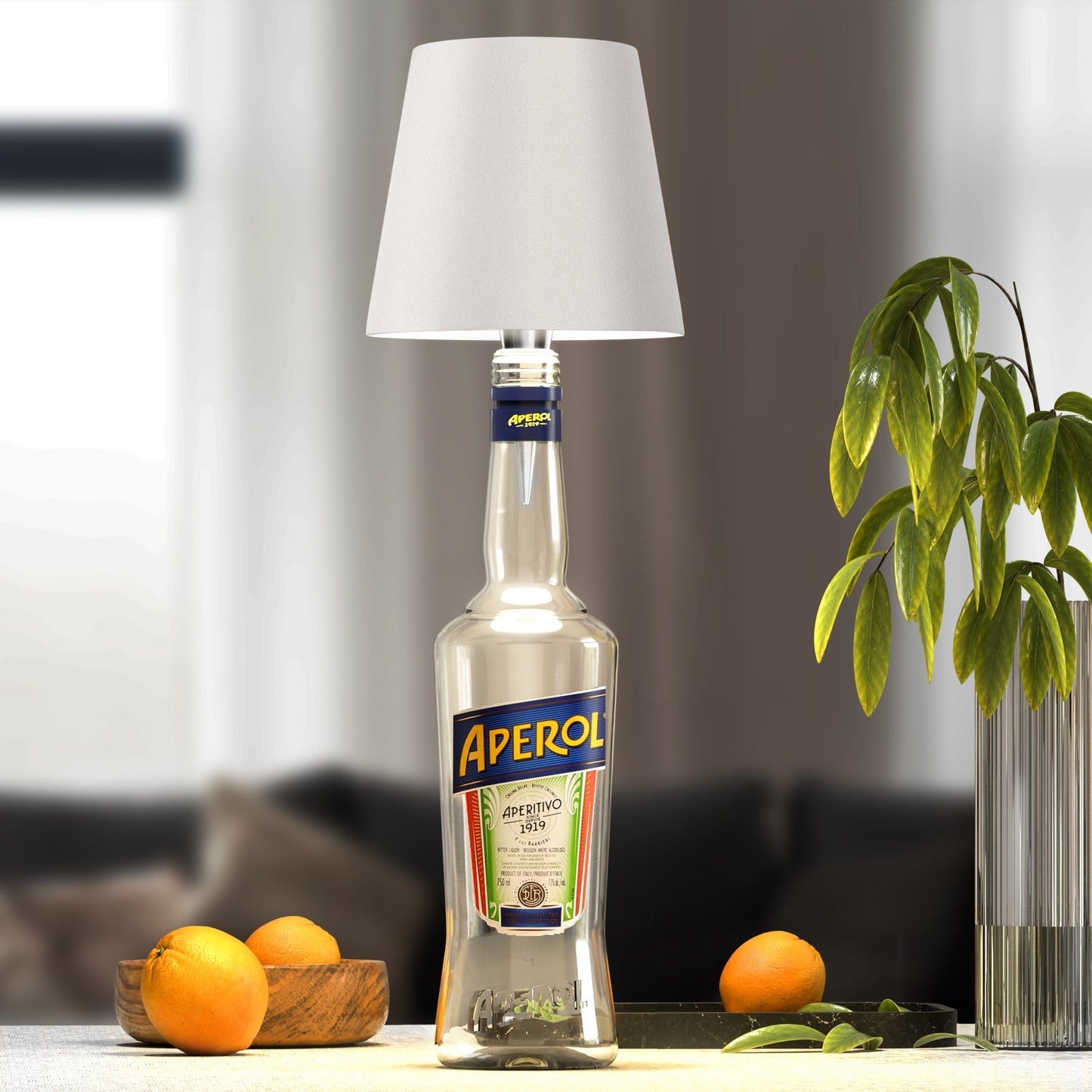 Sustainable LED Bottle Lamp with Dimmable RGB Colors