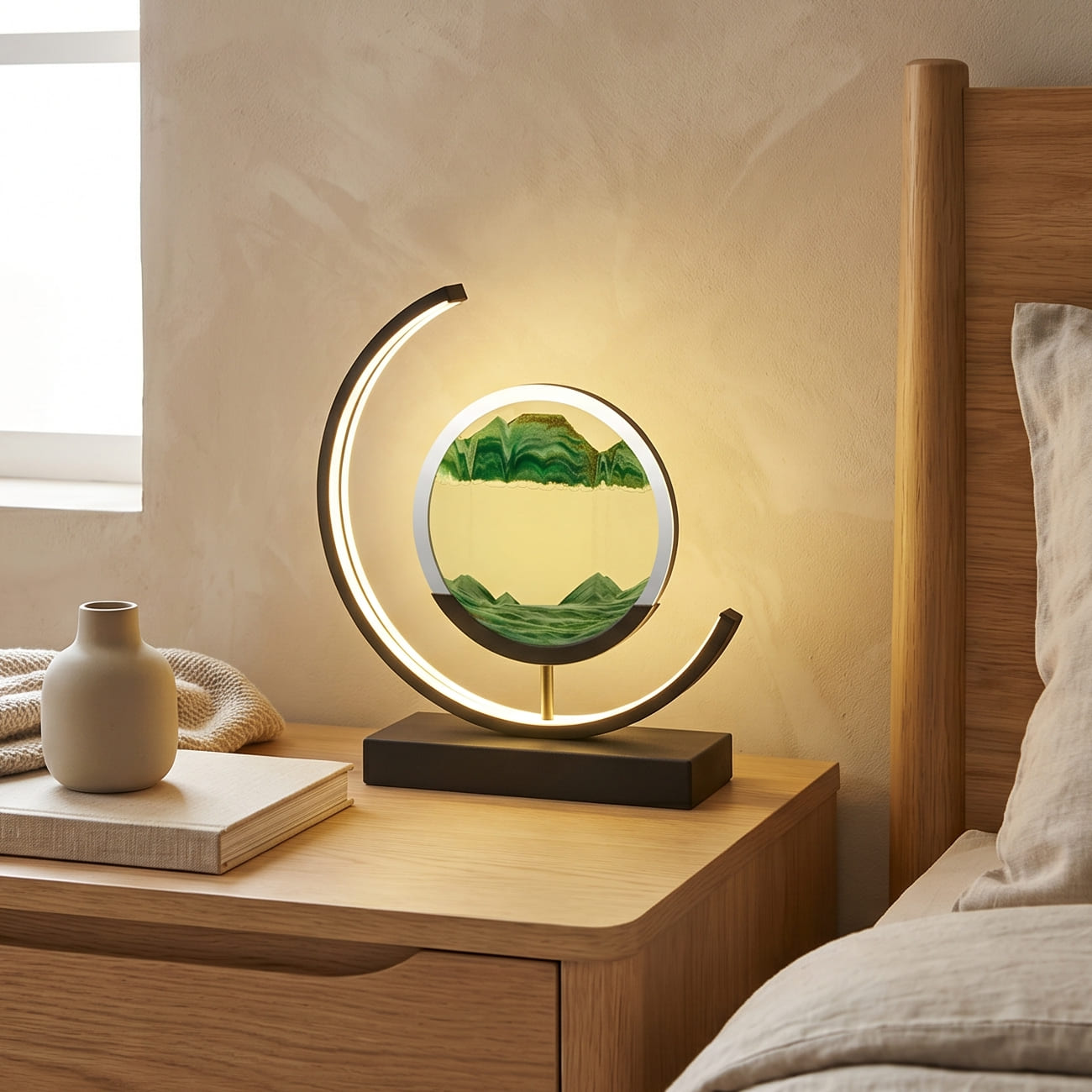 3D Sand Shell Table Lamp with Soft LED Lighting