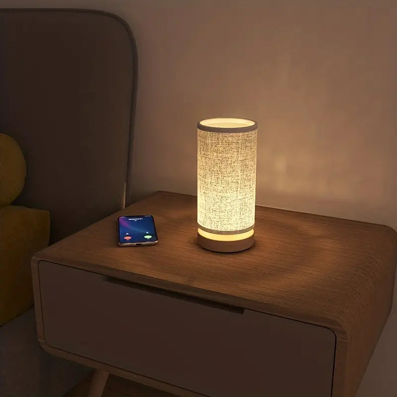 Linen Look Bedside Night Light