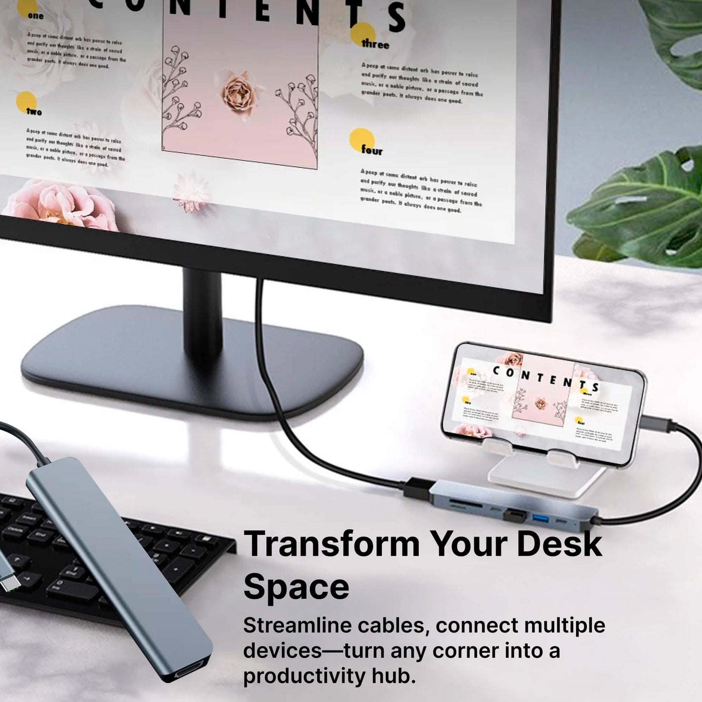 7-in-1 USB-C Hub with 4K HDMI and Fast Charging