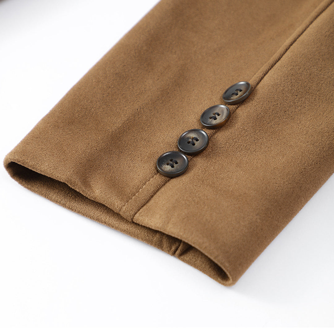 Fitted Suede Jacket for Men - Soft and Elegant