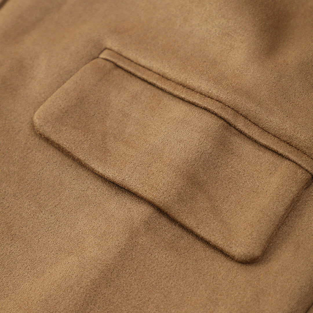 Fitted Suede Jacket for Men - Soft and Elegant