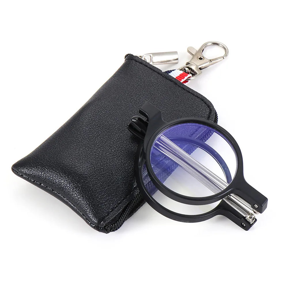 Foldable Reading Glasses with Keyring Case - Lightweight and Stylish