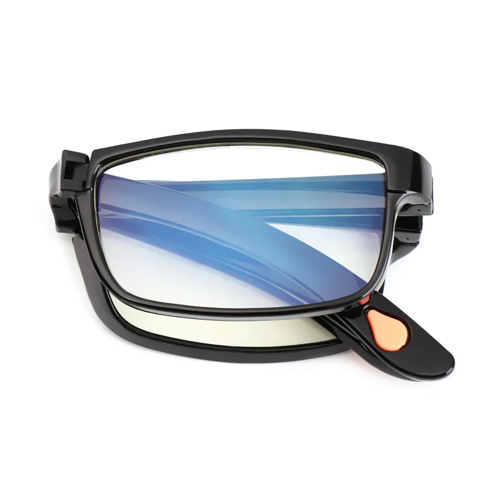 Foldable Reading Glasses with Keyring Case - Lightweight and Stylish