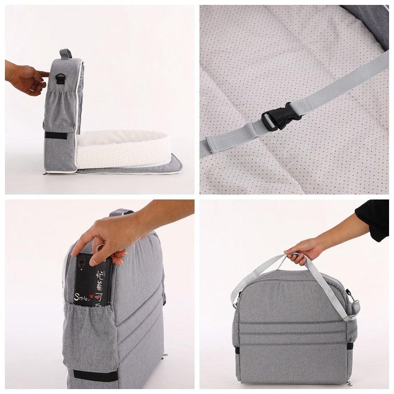Foldable Baby Crib with Mosquito Netting for Safe Travel