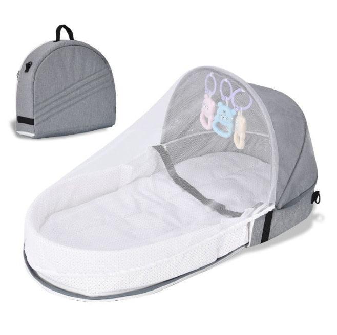 Foldable Baby Crib with Mosquito Netting for Safe Travel