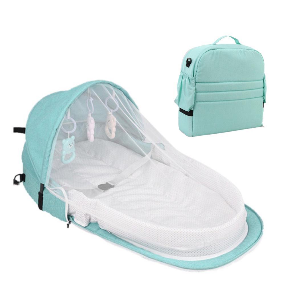 Foldable Baby Crib with Mosquito Netting for Safe Travel