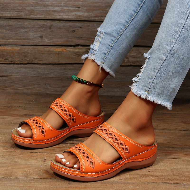 Comfortable Orthopedic Sandals for Women with Adjustable Straps