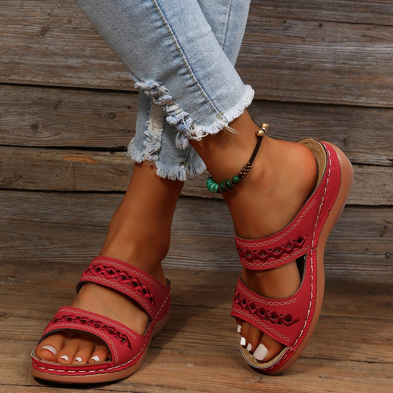 Comfortable Orthopedic Sandals for Women with Adjustable Straps