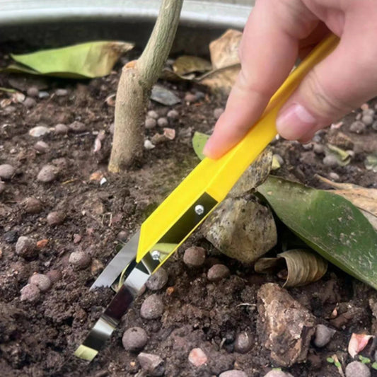 Portable Weed Removal Tool with Ergonomic Iron Loop Handle