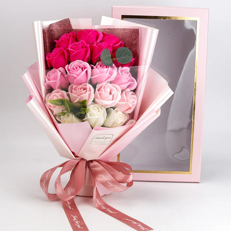 Eternal Rose Bouquet for Lasting Romantic Gestures