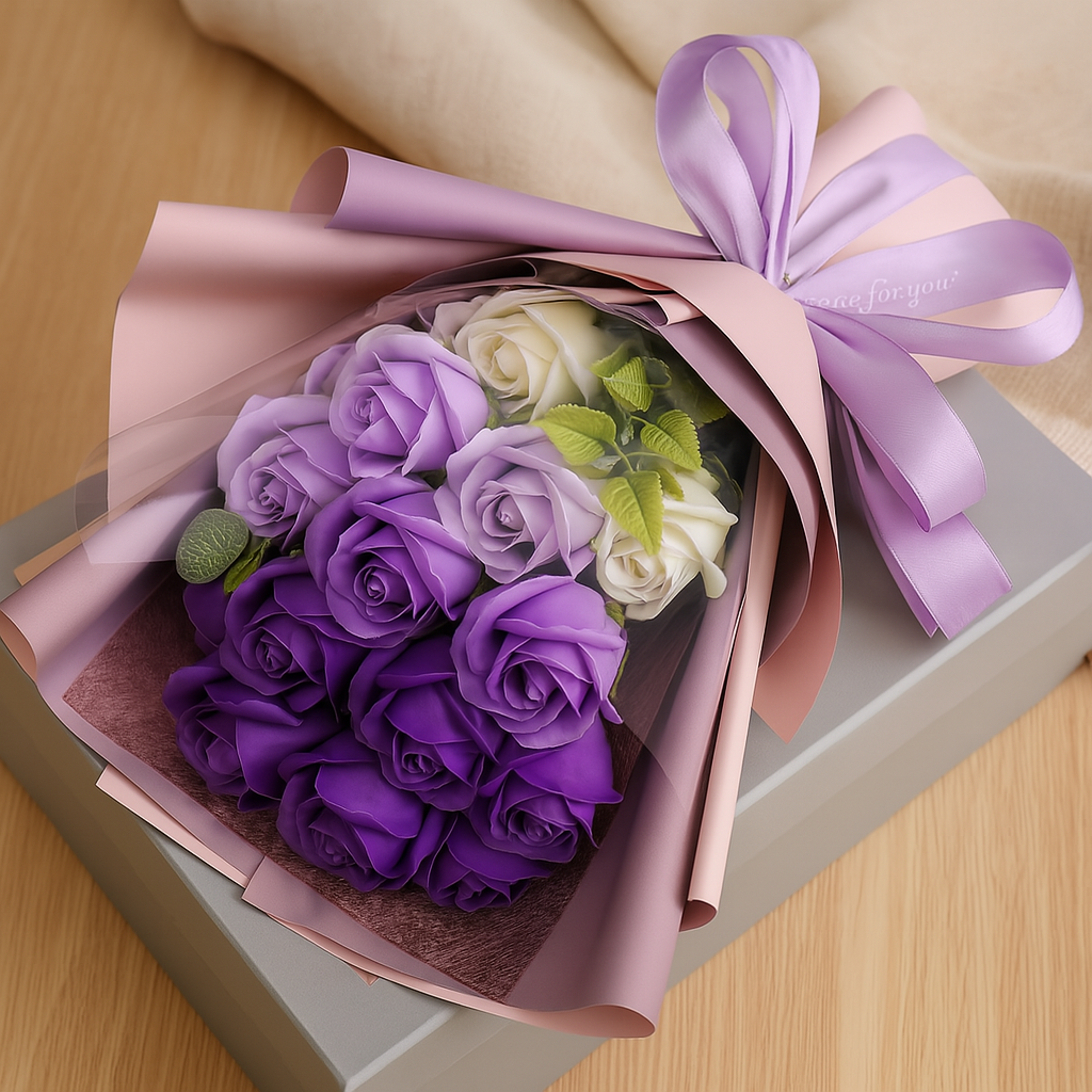 Eternal Rose Bouquet for Lasting Romantic Gestures