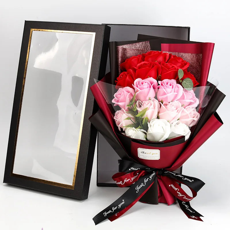 Eternal Rose Bouquet for Lasting Romantic Gestures
