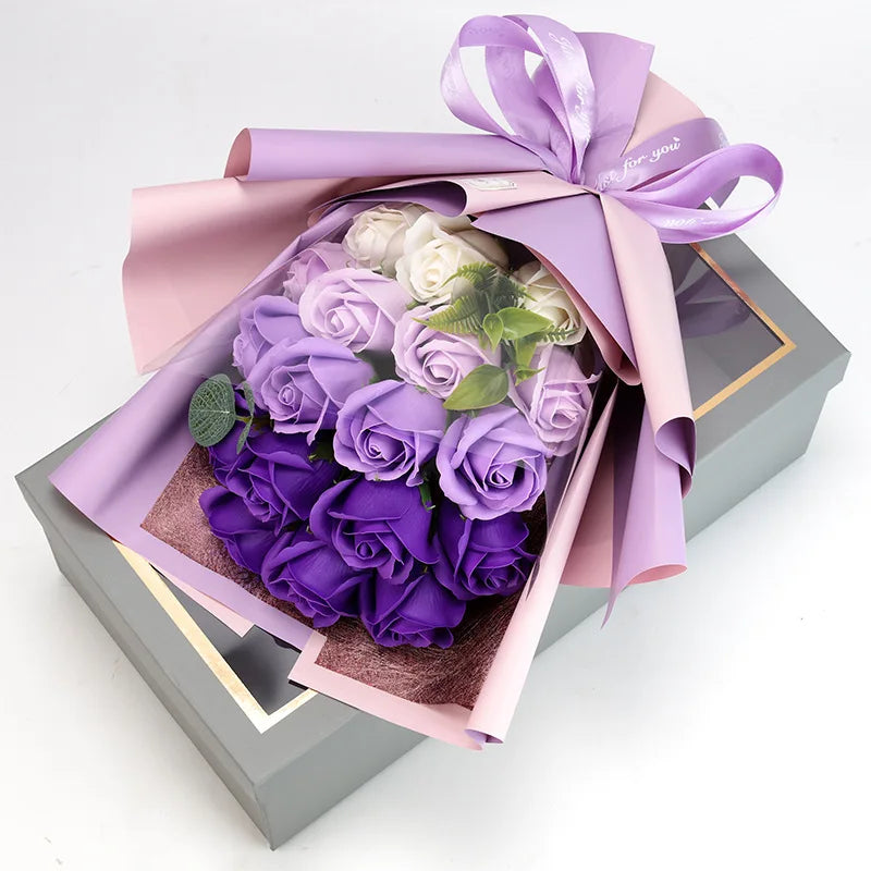 Eternal Rose Bouquet for Lasting Romantic Gestures