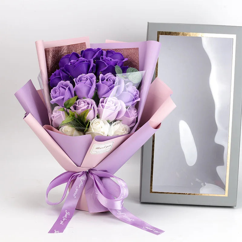 Eternal Rose Bouquet for Lasting Romantic Gestures