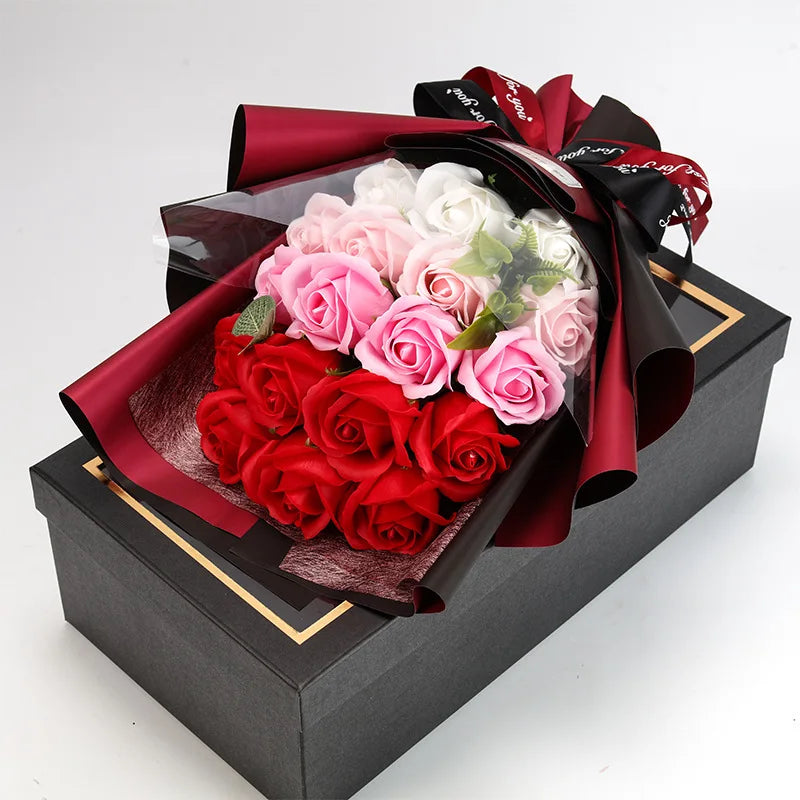 Eternal Rose Bouquet for Lasting Romantic Gestures