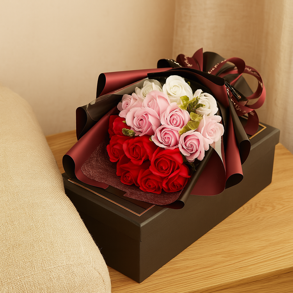 Eternal Rose Bouquet for Lasting Romantic Gestures