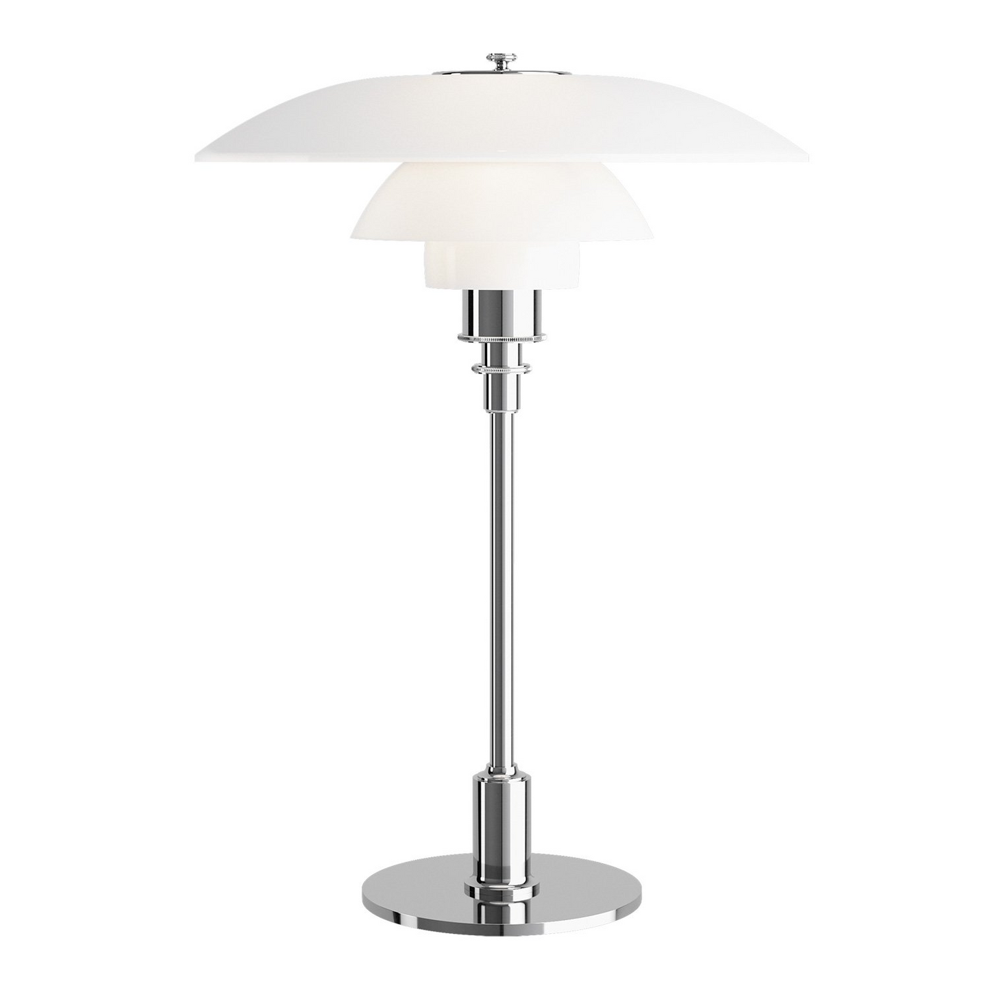 Scandinavian Glass Table Lamp with Retro Design