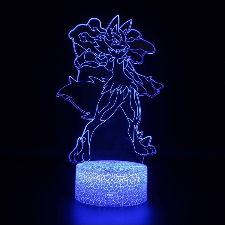 3D Lucario Pokémon Lamp with Unique Design
