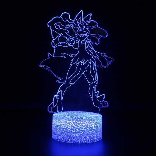 3D Lucario Pokémon Lamp with Unique Design