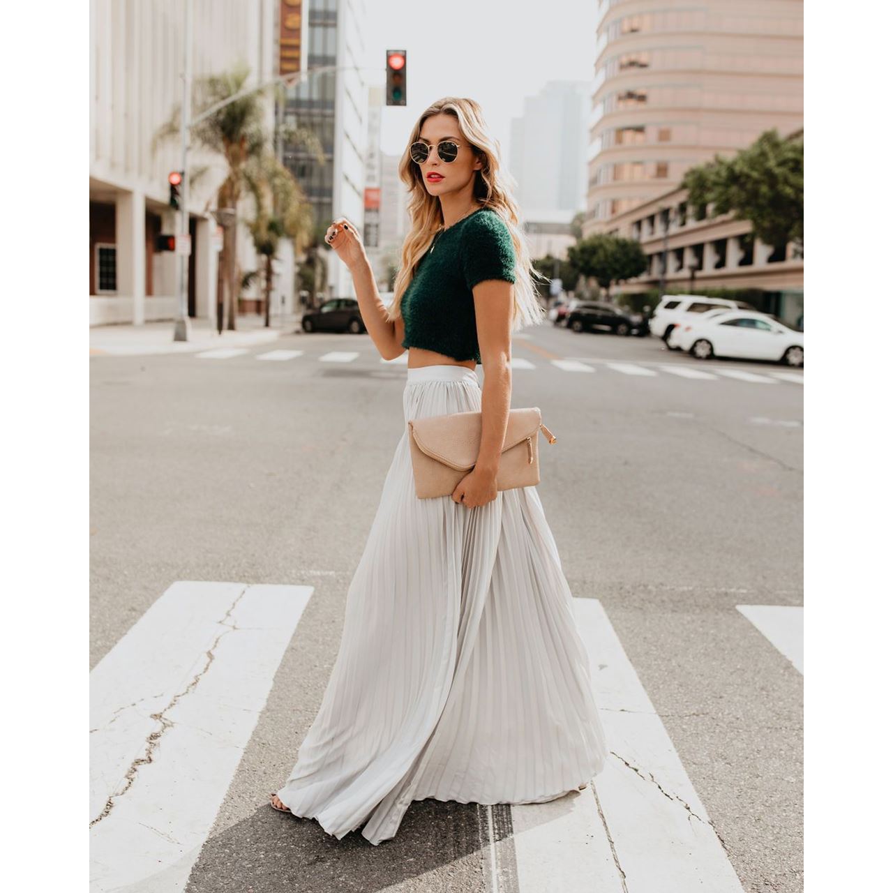 Comfortable Long Skirt with Elastic Waistband