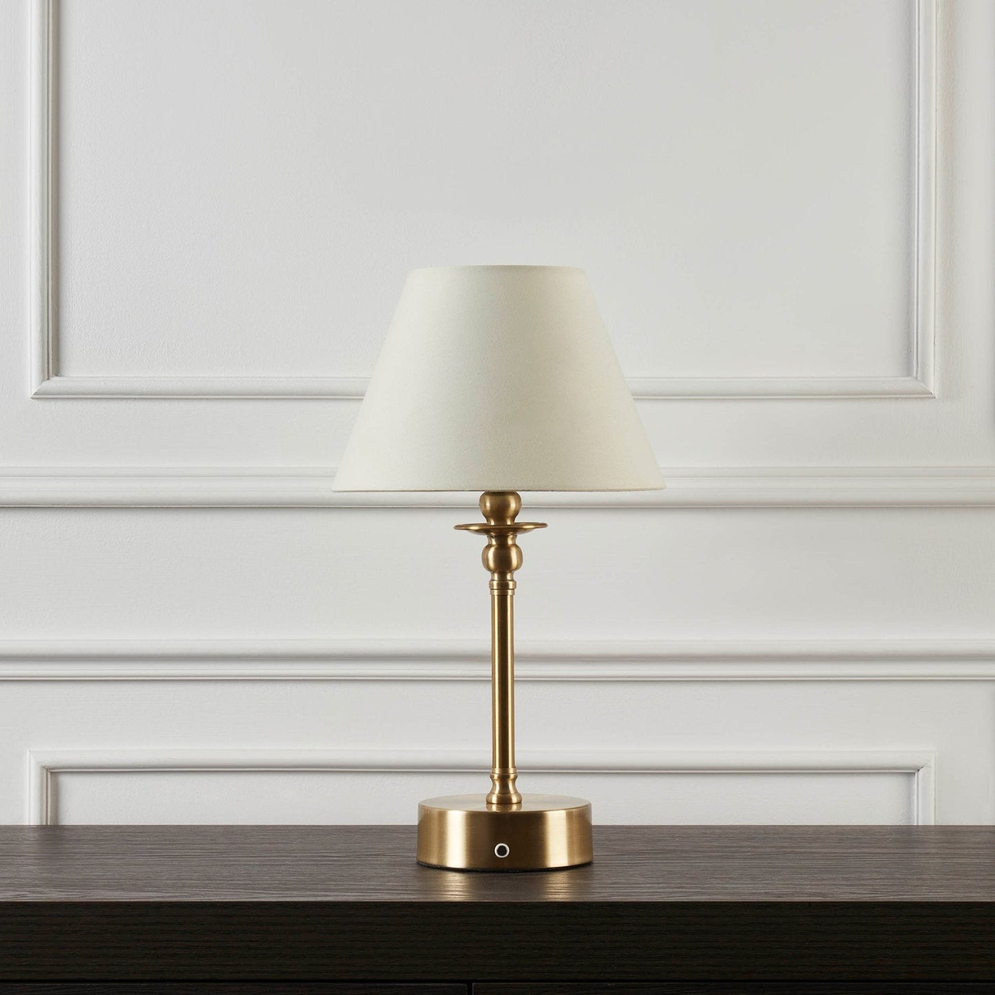 Rechargeable Ornate LED Wireless Lamp - Brass