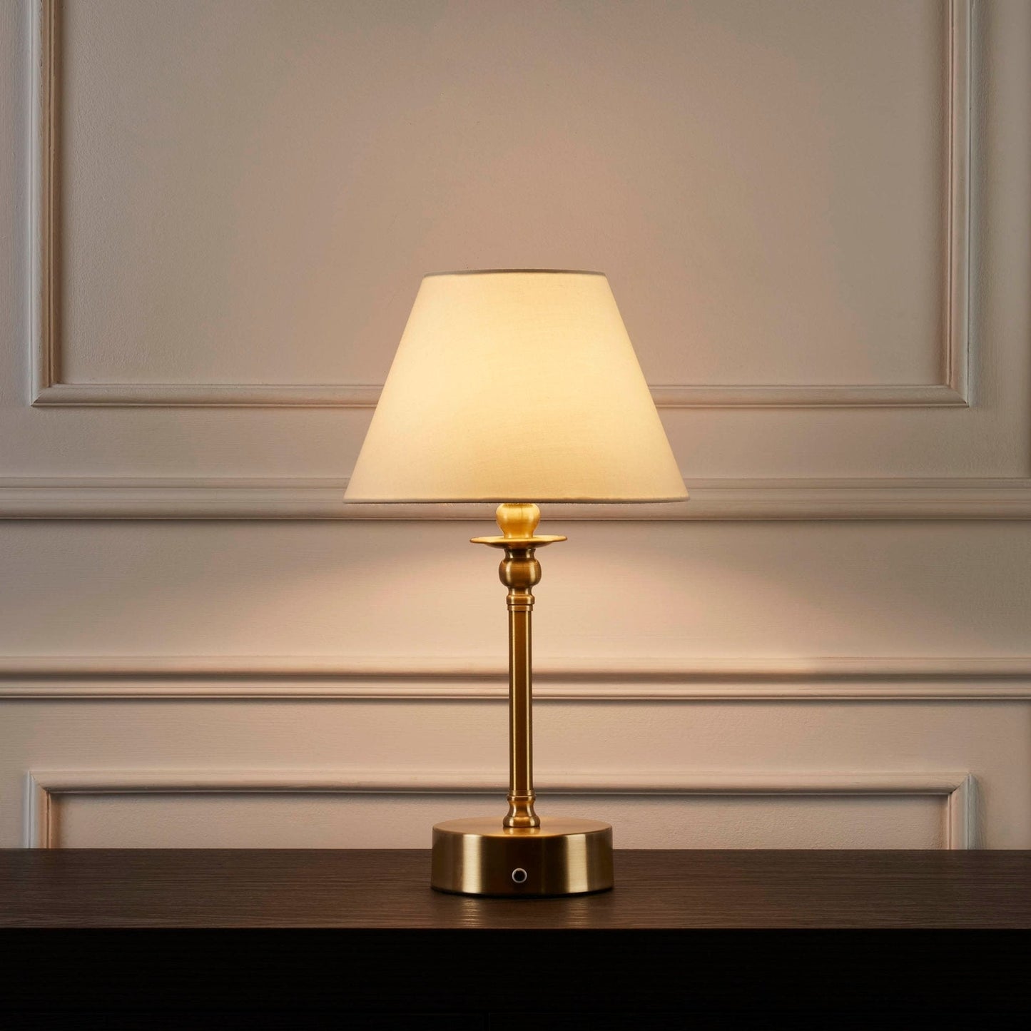 Rechargeable Brass LED Wireless Table Lamp