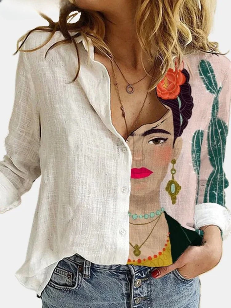 Colorful Lightweight Statement Shirt for Women