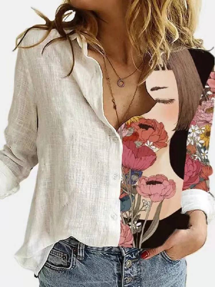 Colorful Lightweight Statement Shirt for Women