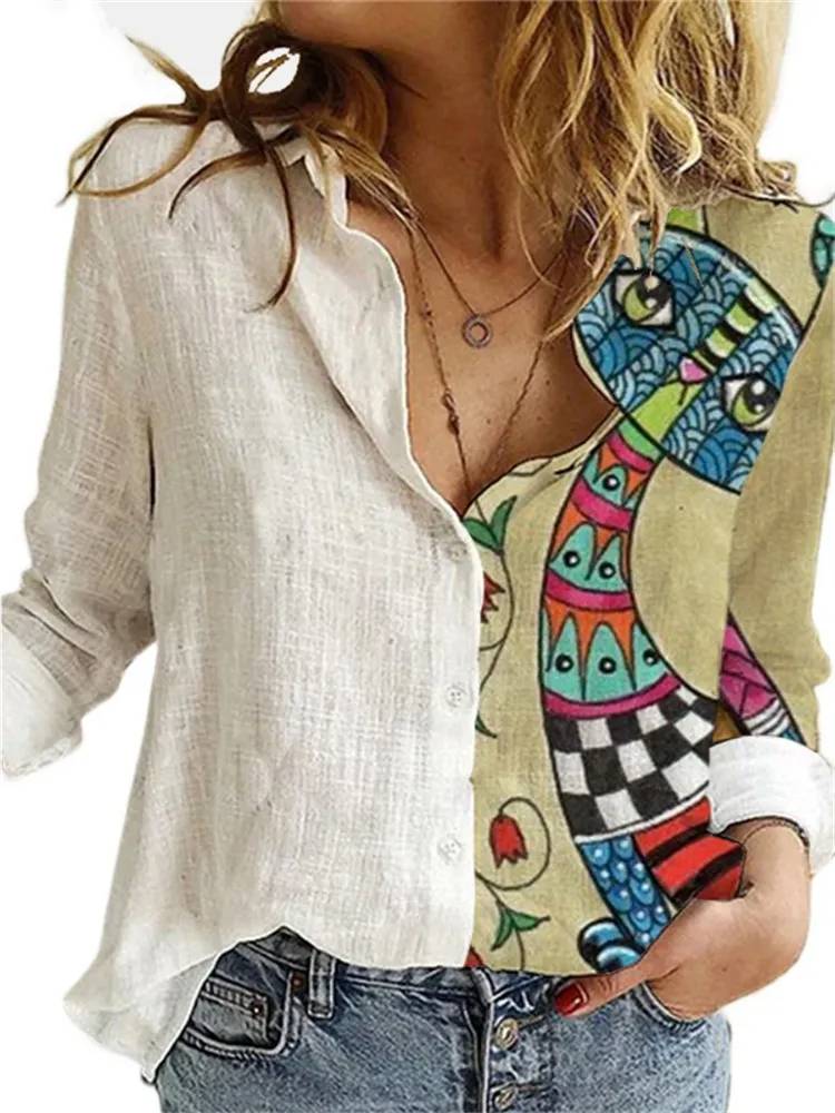 Colorful Lightweight Statement Shirt for Women